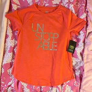 Athletic Works Girls “Unstoppable” Workout T-shirt